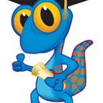 A clip art lizard name MAX graduating from Tax School